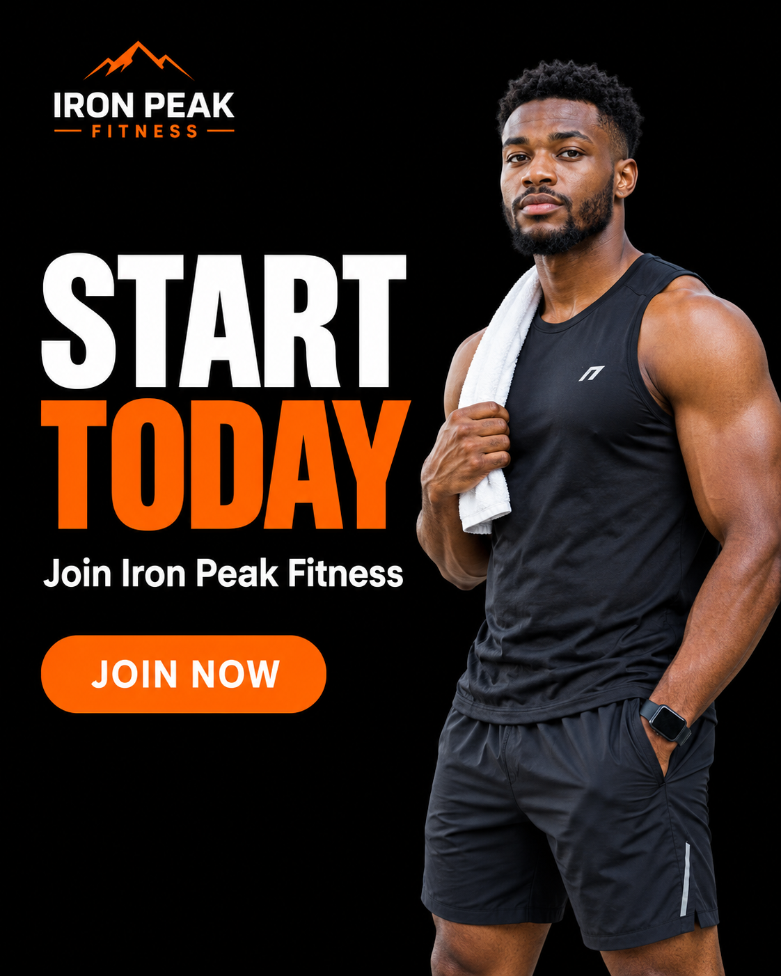 Iron Peak Fitness social media ad designed by Psalm Creativity
